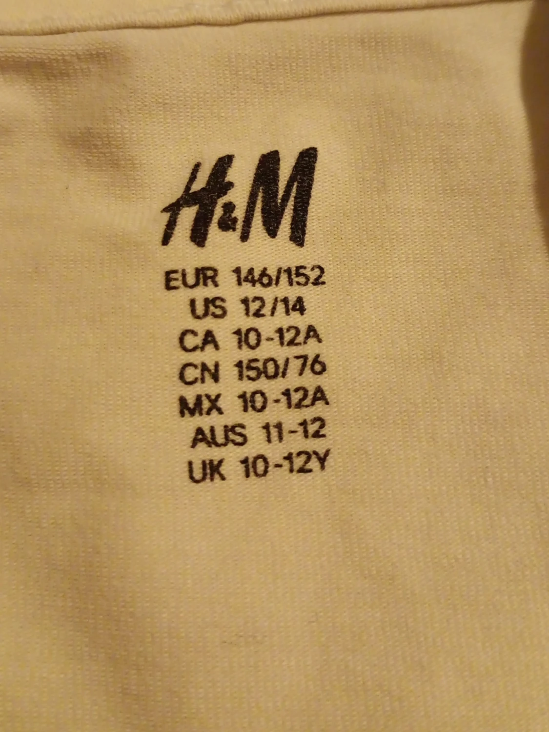 vitt hov1 linne från H&M storlek 146/152 - 1