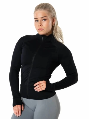 Tränings tröja - Aura Seamless Zip Longsleeve - Black från Relode, helt ny och oanvänd. Lappen finns kvar! 