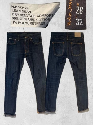 Selvedge Nudie Jeans - Selvedge nudie jeans i storlek W28 L32 och modellen Lean Dean (Slim fit). Jeansen är i fint skick och har lite ”fades” men kommer absolut få mer!