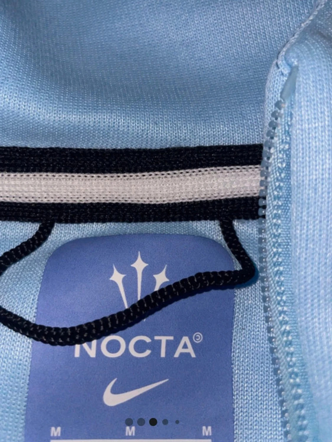 Blå NOCTA hoodie med dragkedja - 3