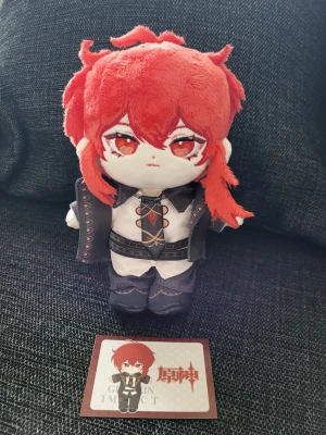 diluc 20cm plushie genshin impact - I did not notice any flaws but he has been sitting on a shelf for a long time
