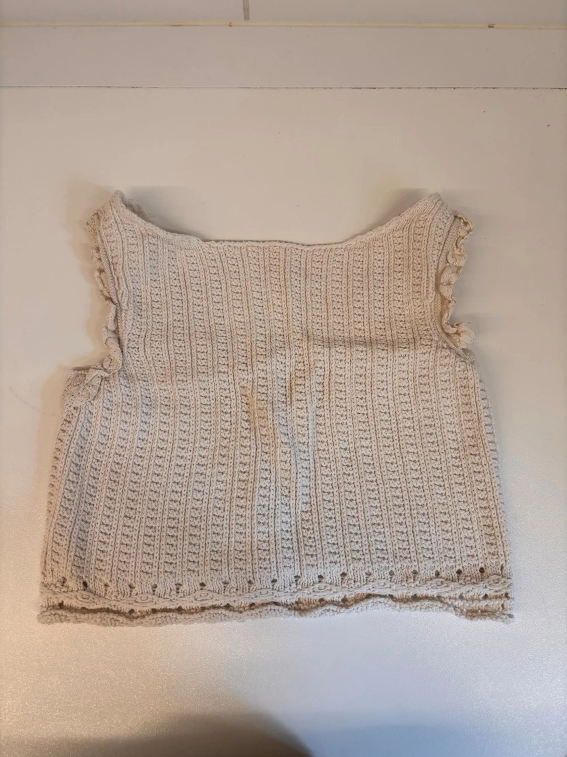 Stickad topp