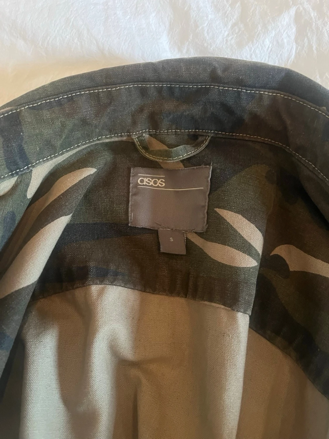 Camouflage vindjacka med snörning - 4