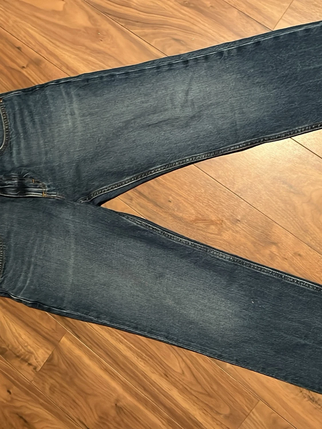 Blå Lee jeans med raka ben - 1