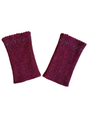 Handstickade ull handledsvärmare - Handstickade handledsvärmare i ull