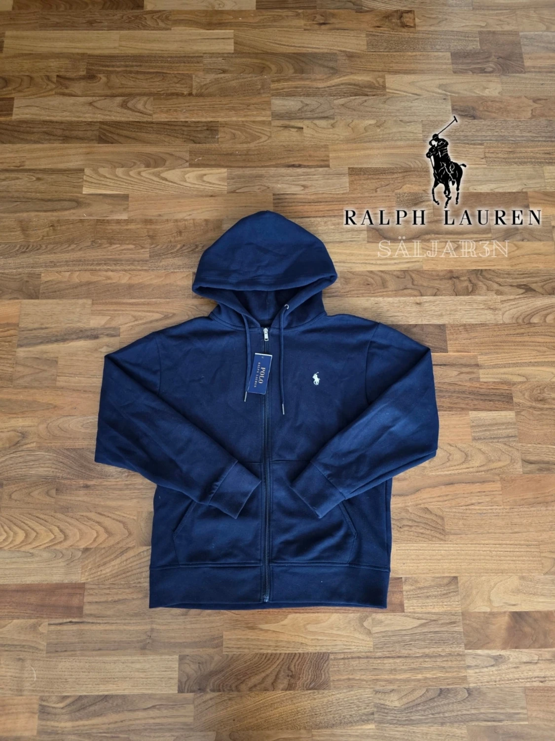 Mörkblå hoodie från Ralph Lauren