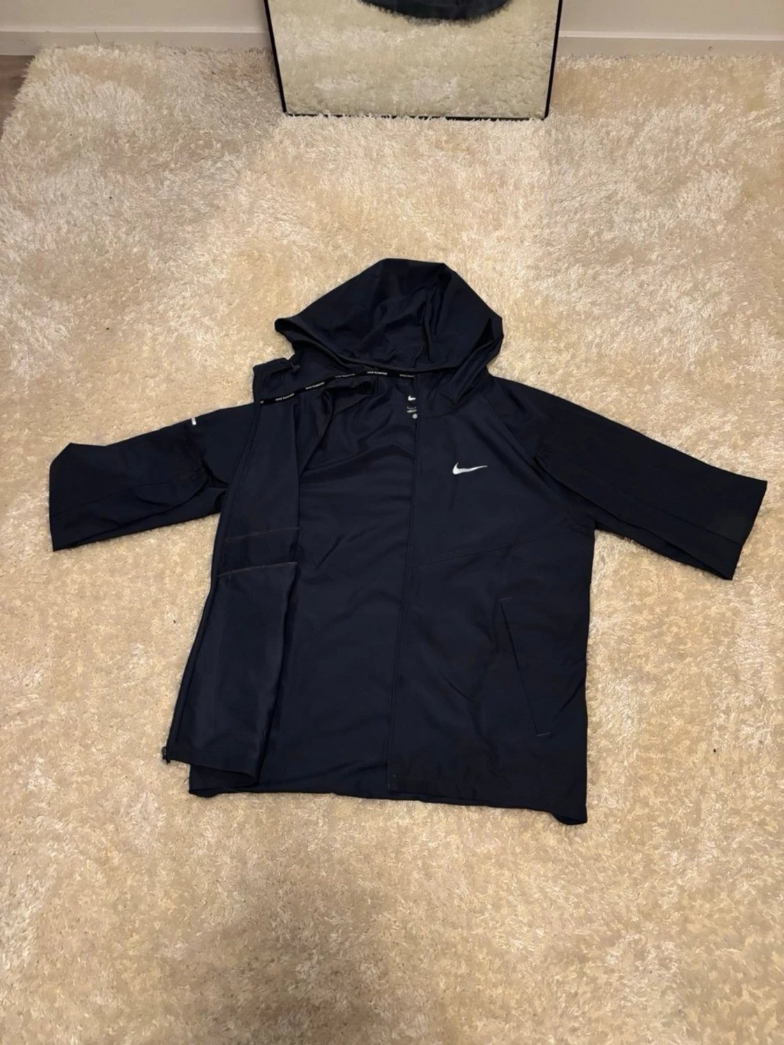 MÖRKBLÅ* Nike vindjacka med huva - 2
