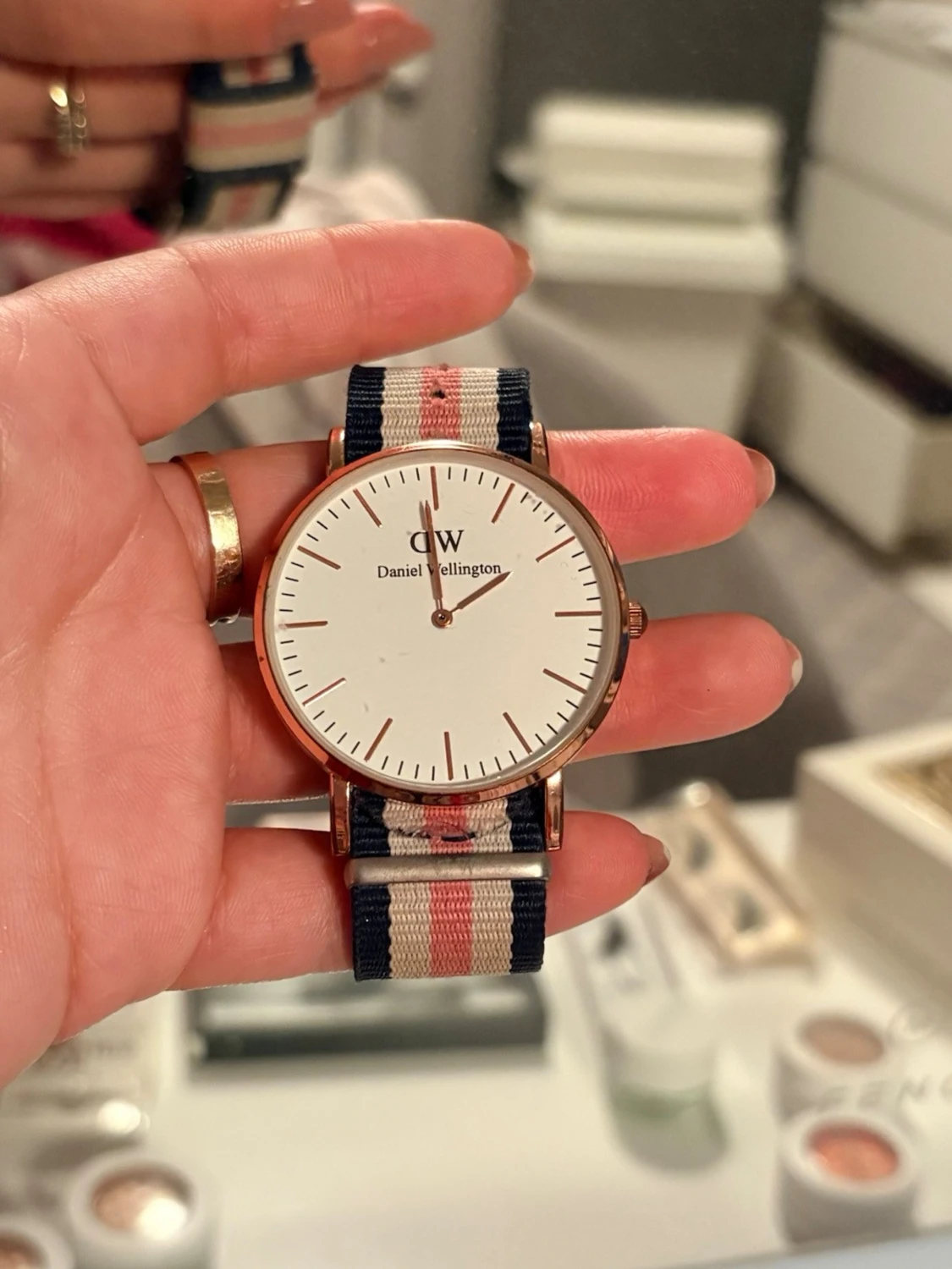 Randig klocka från Daniel Wellington