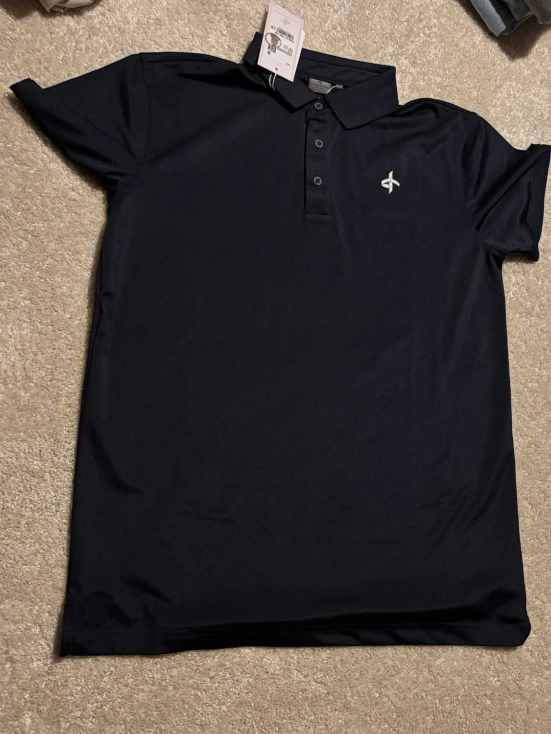 Marinblå pikéskjorta Cross Sportswear