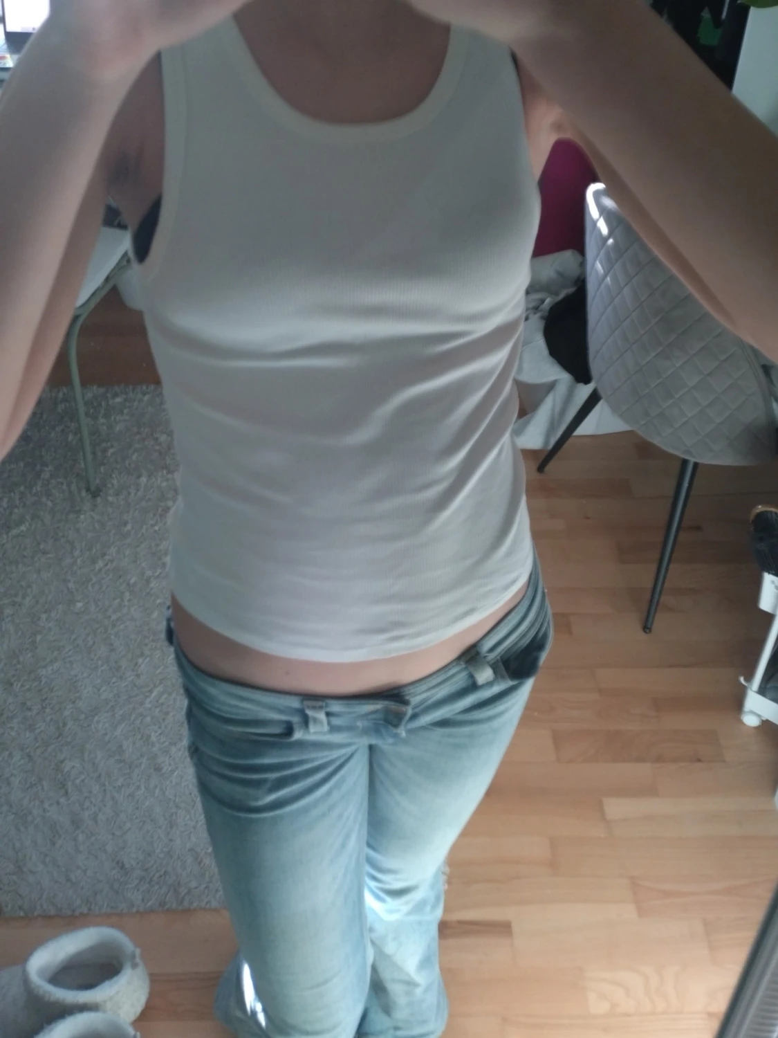 Vit ribbad linnetopp