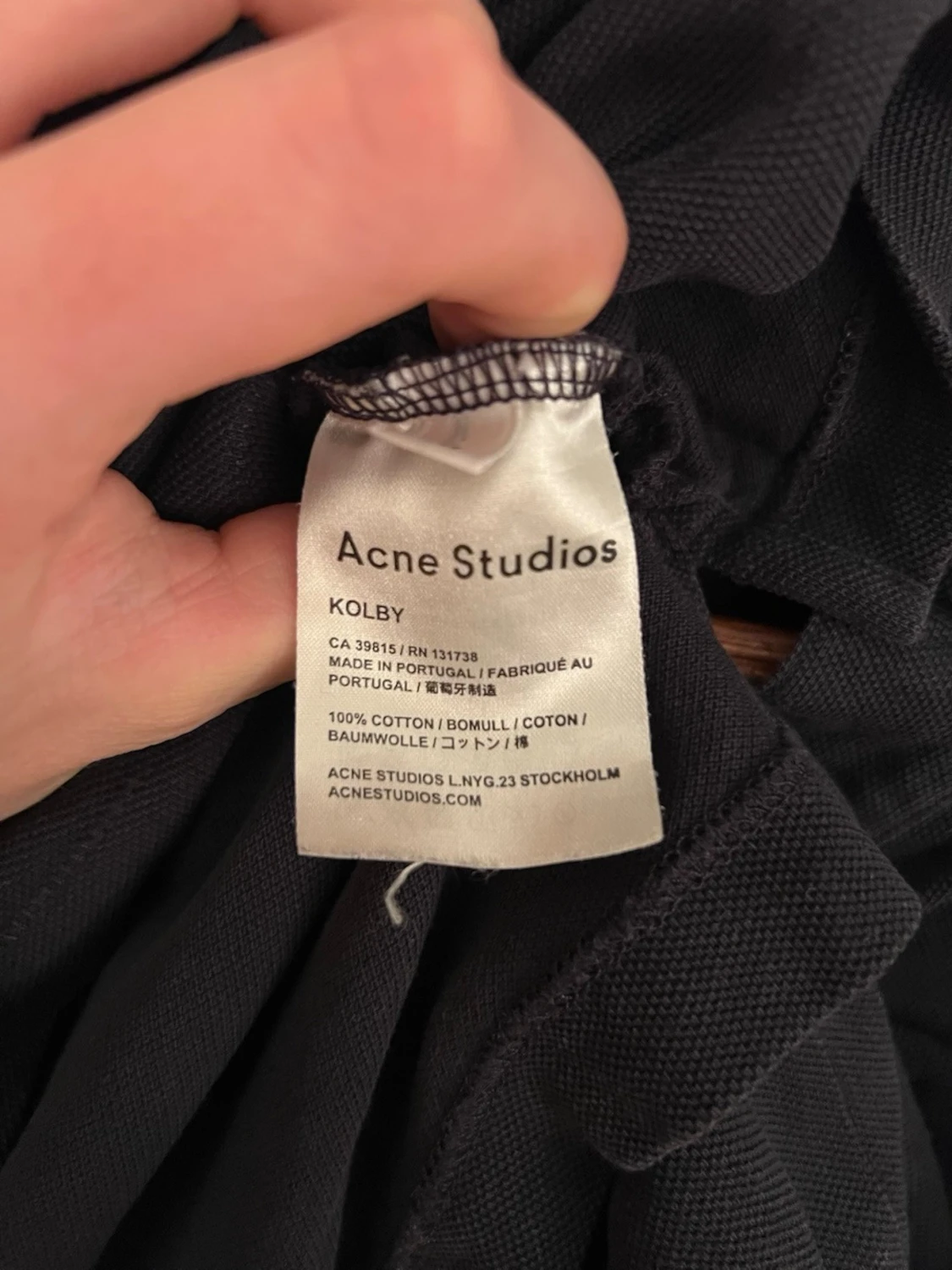 Svart pikétröja från Acne Studios - 4