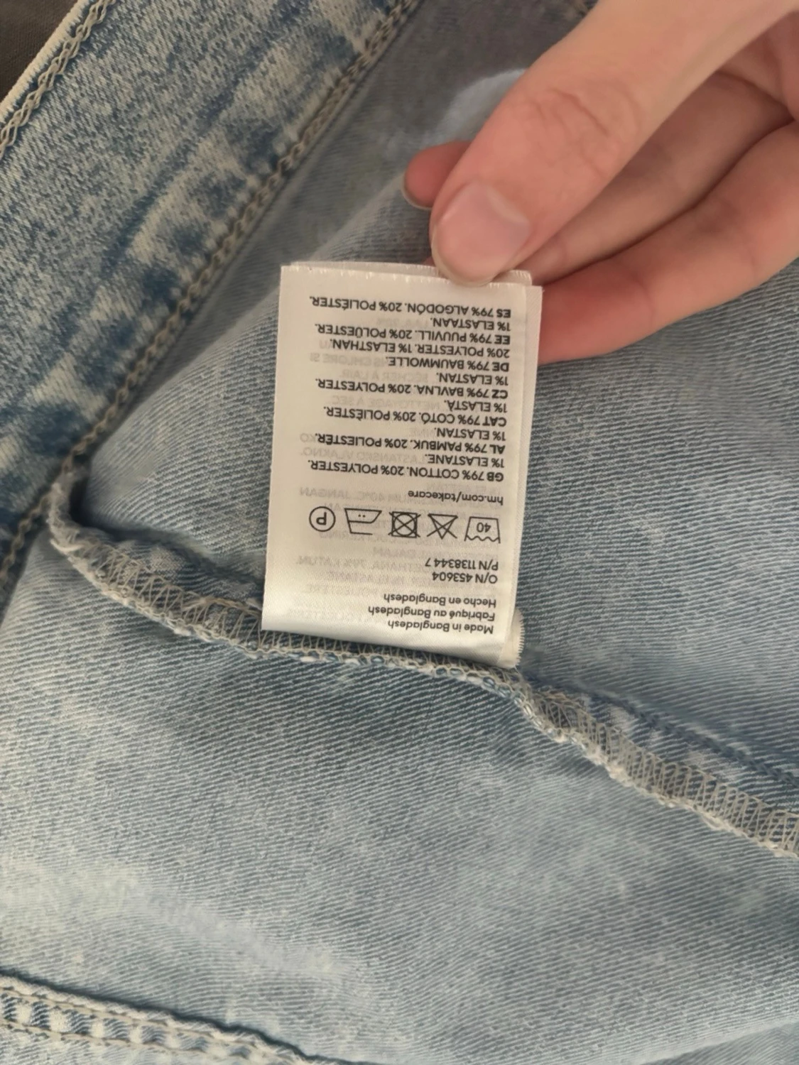 Ljusblå jeansjacka från H&M - 4