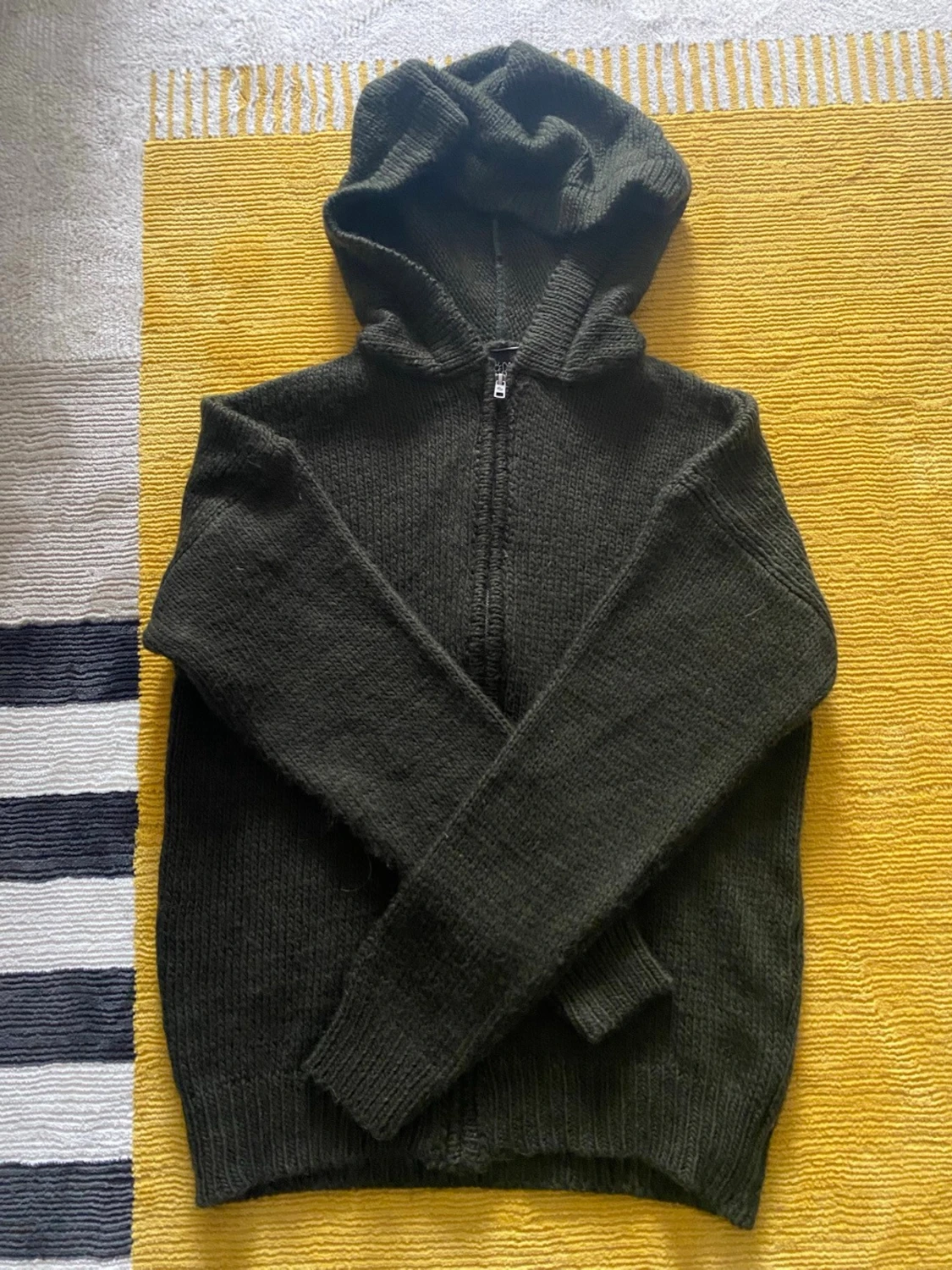 stickad hoodie  - 1