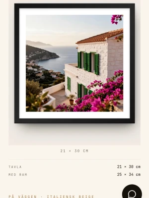 Villa d’Estate - Vill du snygga till väggarna i ditt hem? Här är en poster gjort på (170 GSM MATTPAPPER). Postern kommer med eller utan träram i olika färger samt olika storlekar vilket gör att priset varieras. På Apollouf.com/ Finns även mycket mer på hemsidan/ Skriv i DM vid köp!!