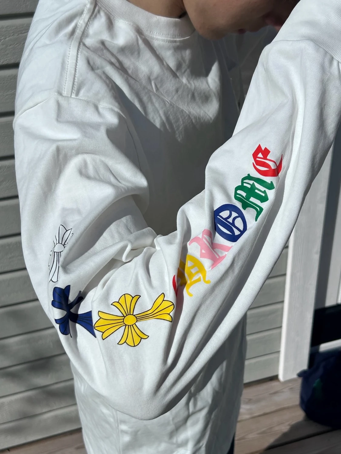 Vit långärmad topp från Chrome Hearts - 2