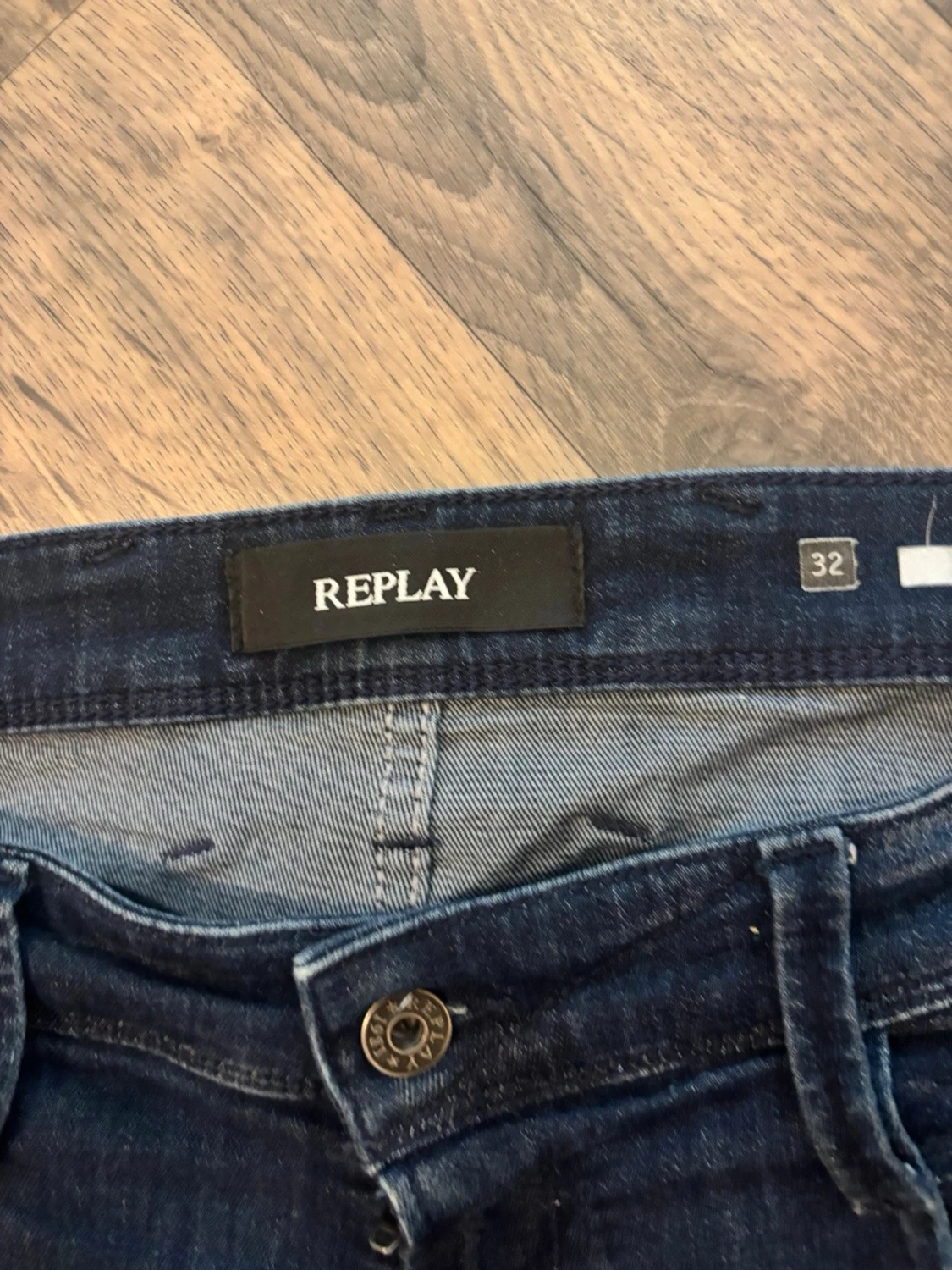 Mörkblå slim fit jeans Replay - 2