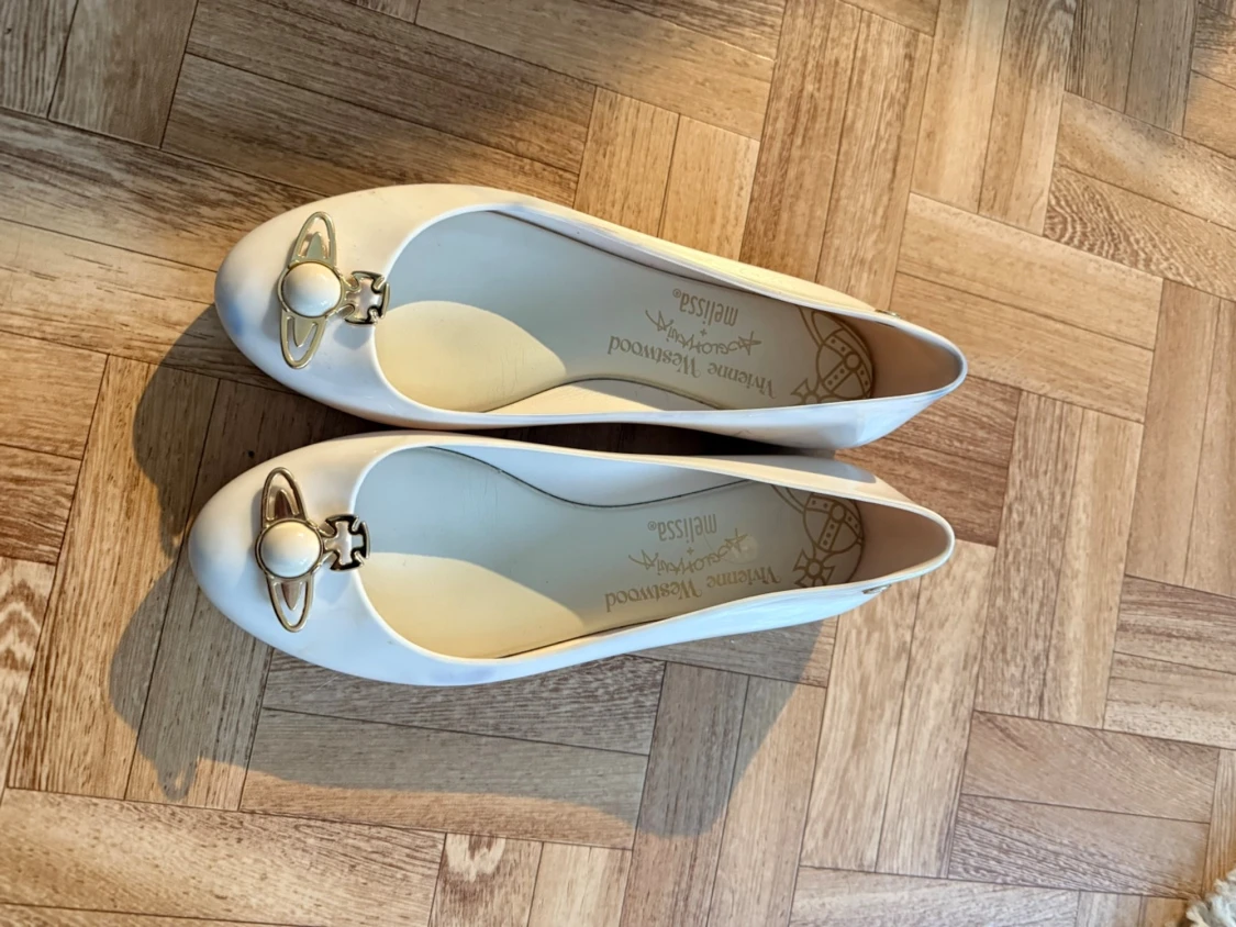 Vita ballerinaskor Vivienne Westwood - 6