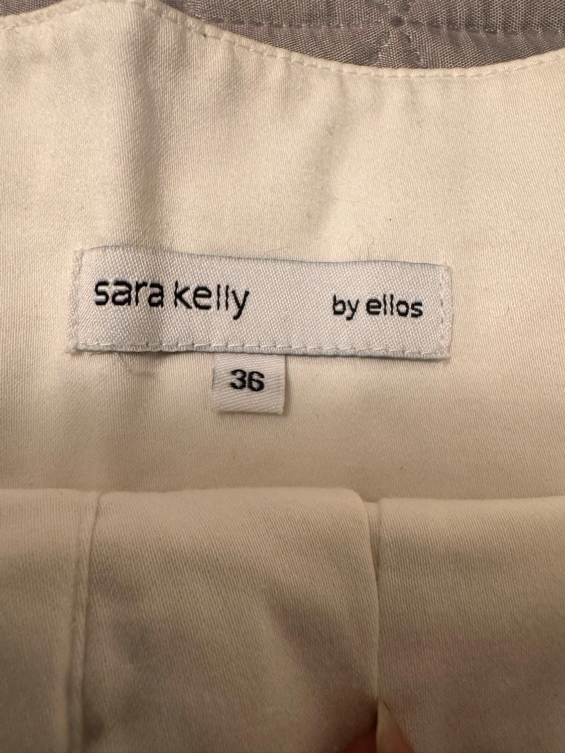 Vit pennkjol med hög midja - 2