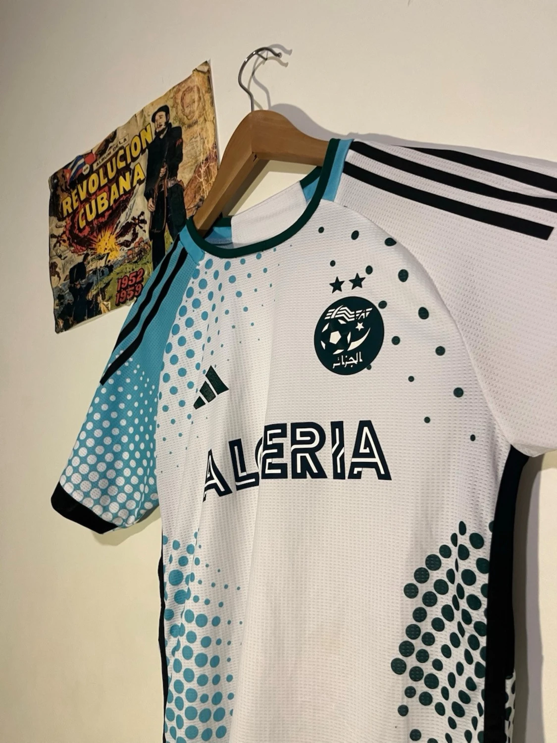 Algeriet matchtröja Adidas vit/turkos - 2