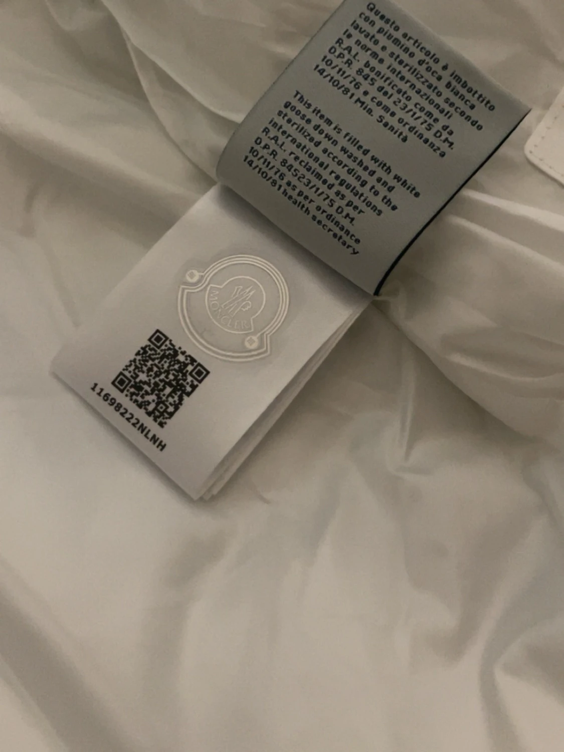 Vit pufferjacka från Moncler S - 2