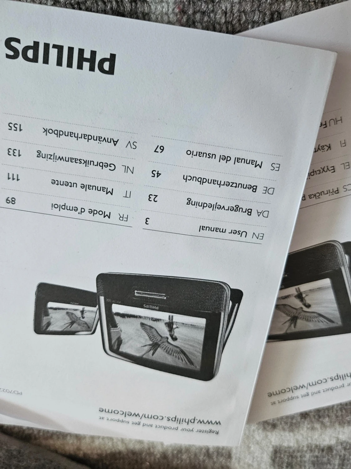 Philips portabel DVD-spelare 18cm - 1