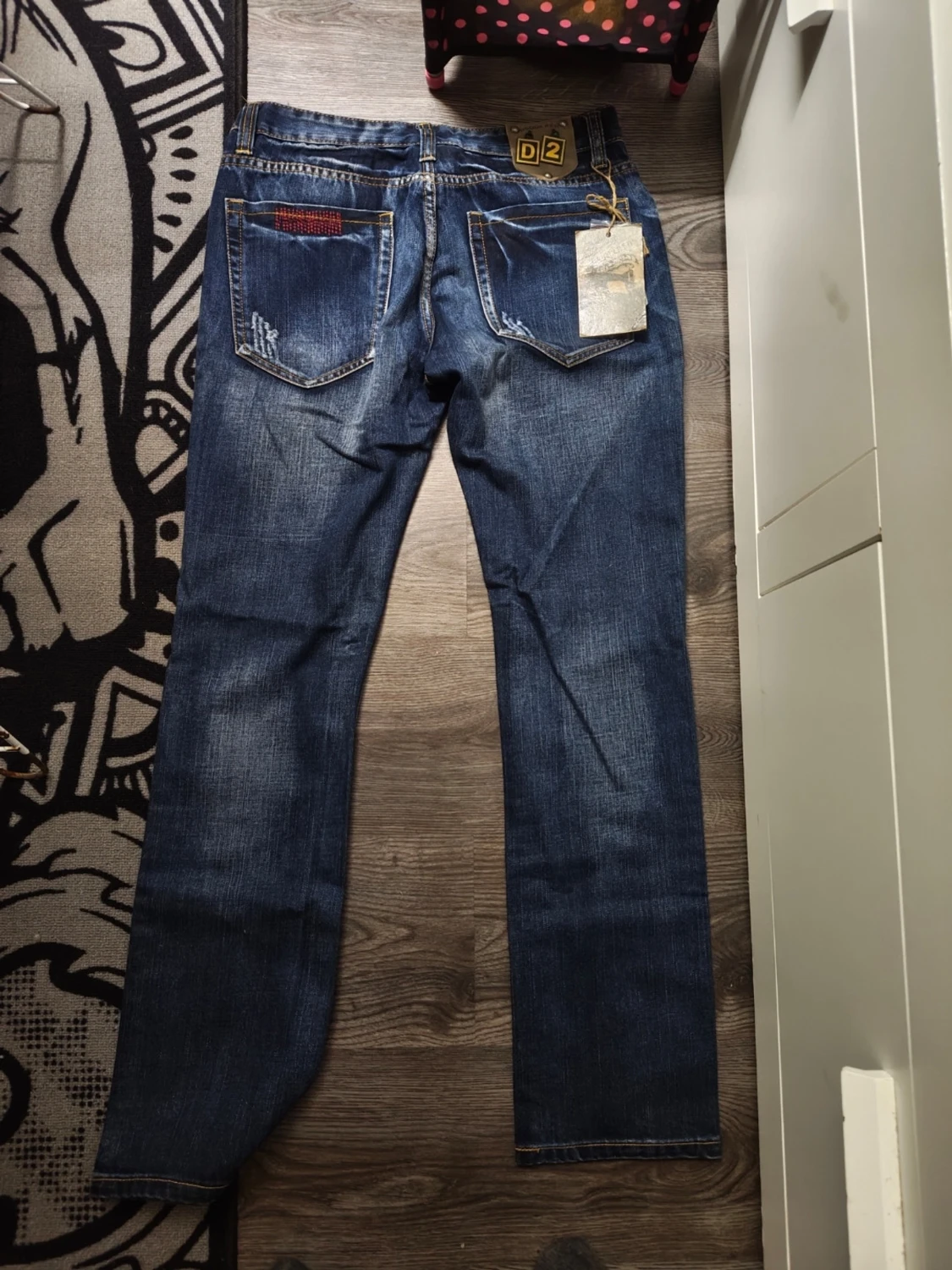 Blå raka jeans från Dsquared2 Helg REA NU! - 1