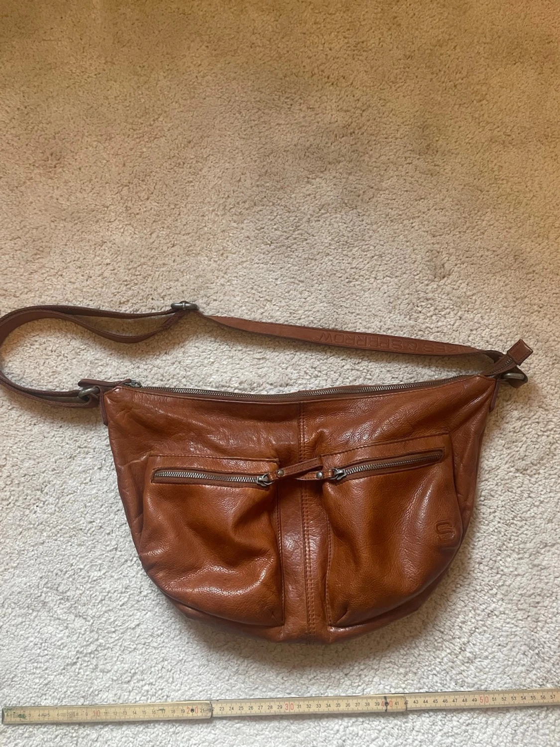 Brun axelväska i läder Spikes & Sparrow - 3