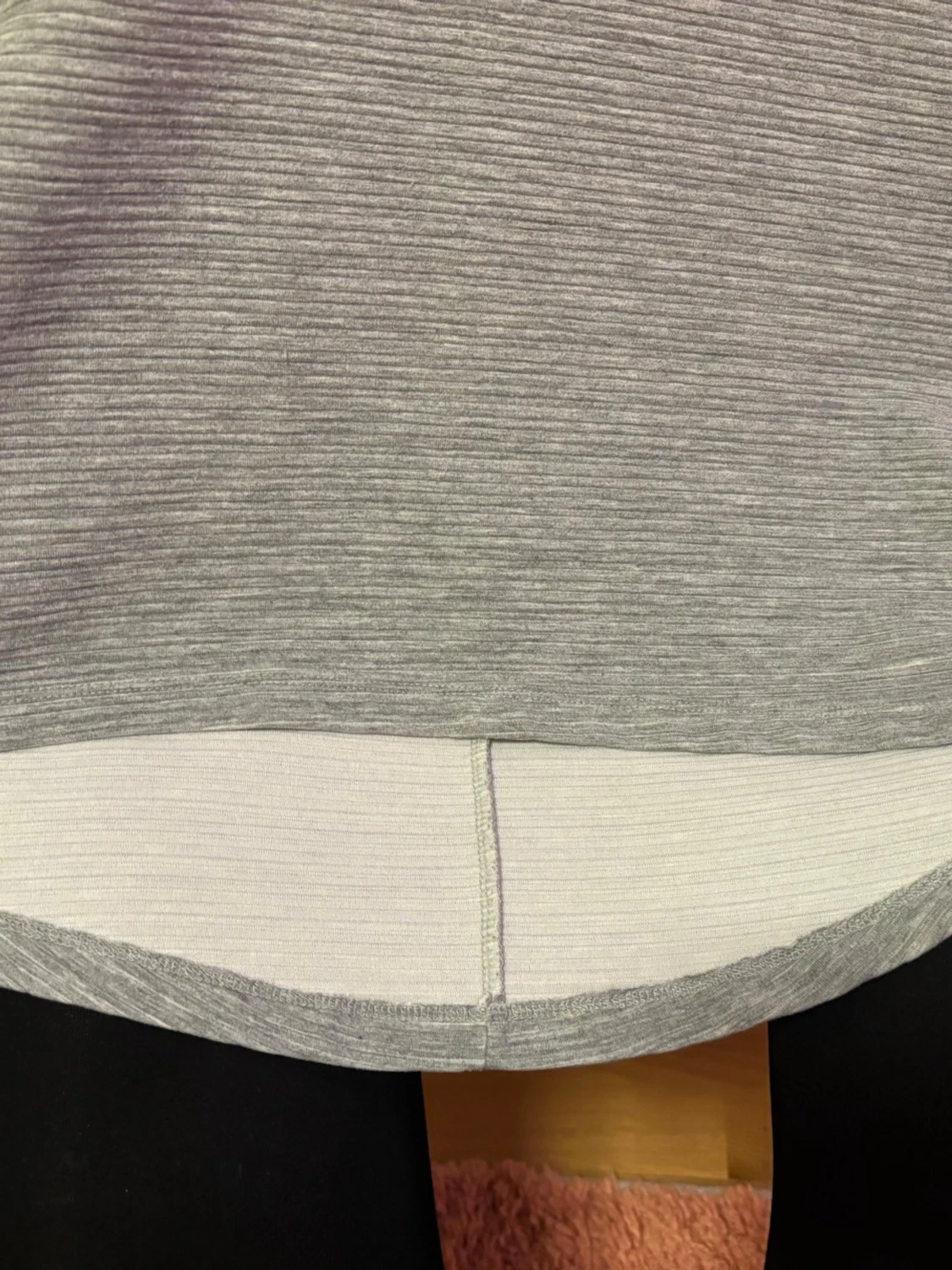 Grå långärmad tröja med struktur stl S-M - 3