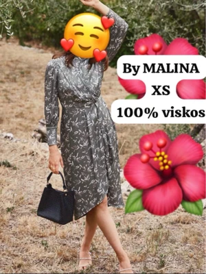 By Malina grön klänning, storlek XS - Använd bara en gång – mycket bra skick! köptes för 2799kr.  100% EcoVero viskos