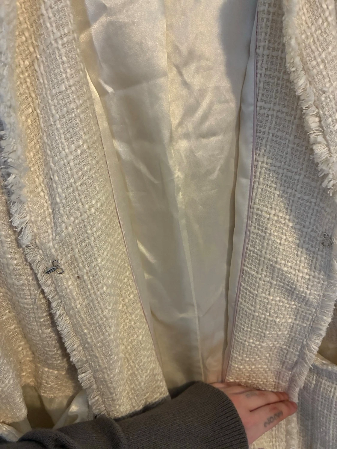 Krämvit kappa från Hampton Republic - 2