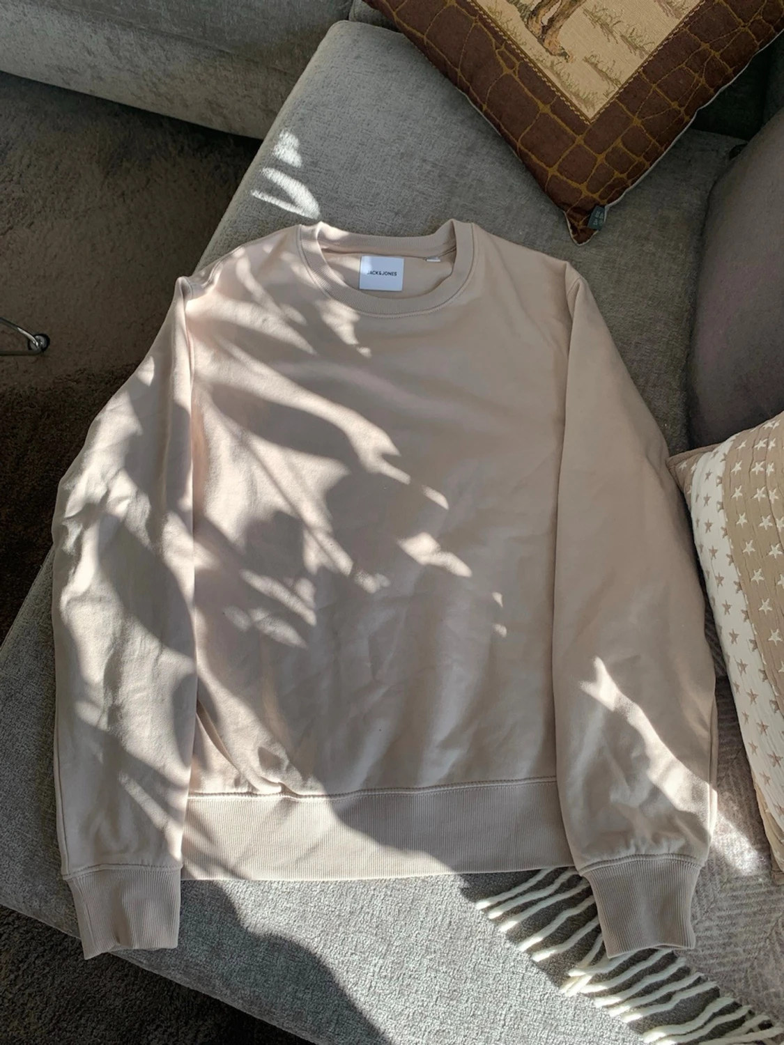 Beige sweatshirt från Jack & Jones