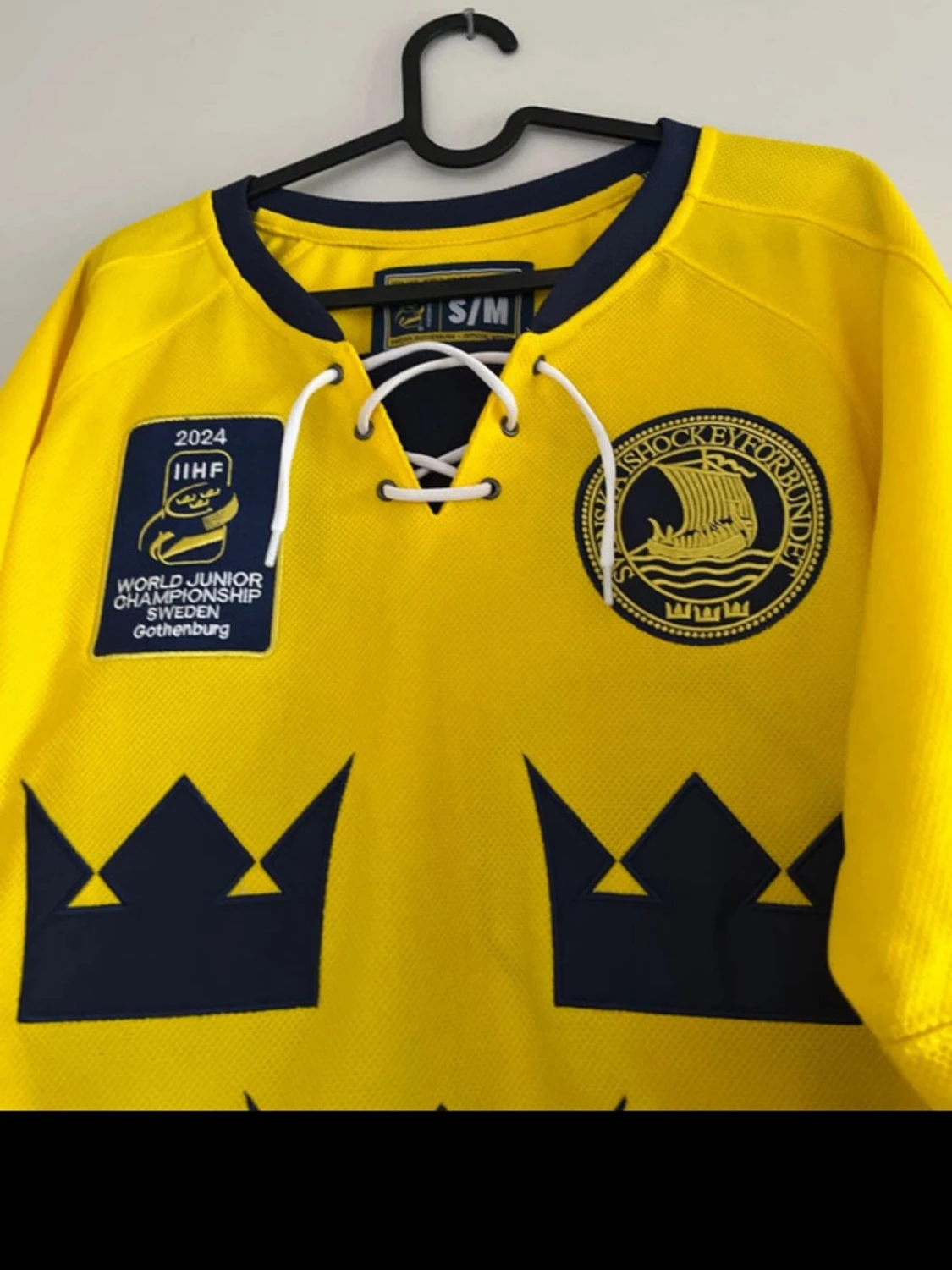 Gul Tre Kronor hockeytröja S/M - 1