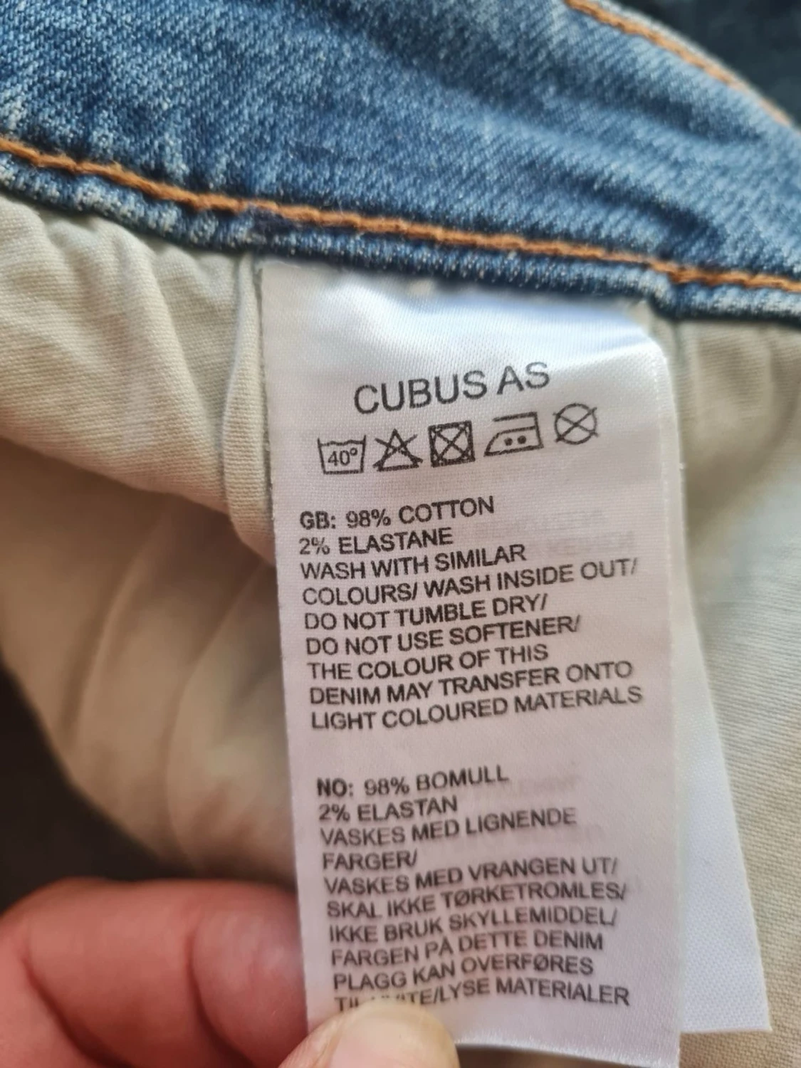 Cubus jeansshorts stl 36 blå herr - 3