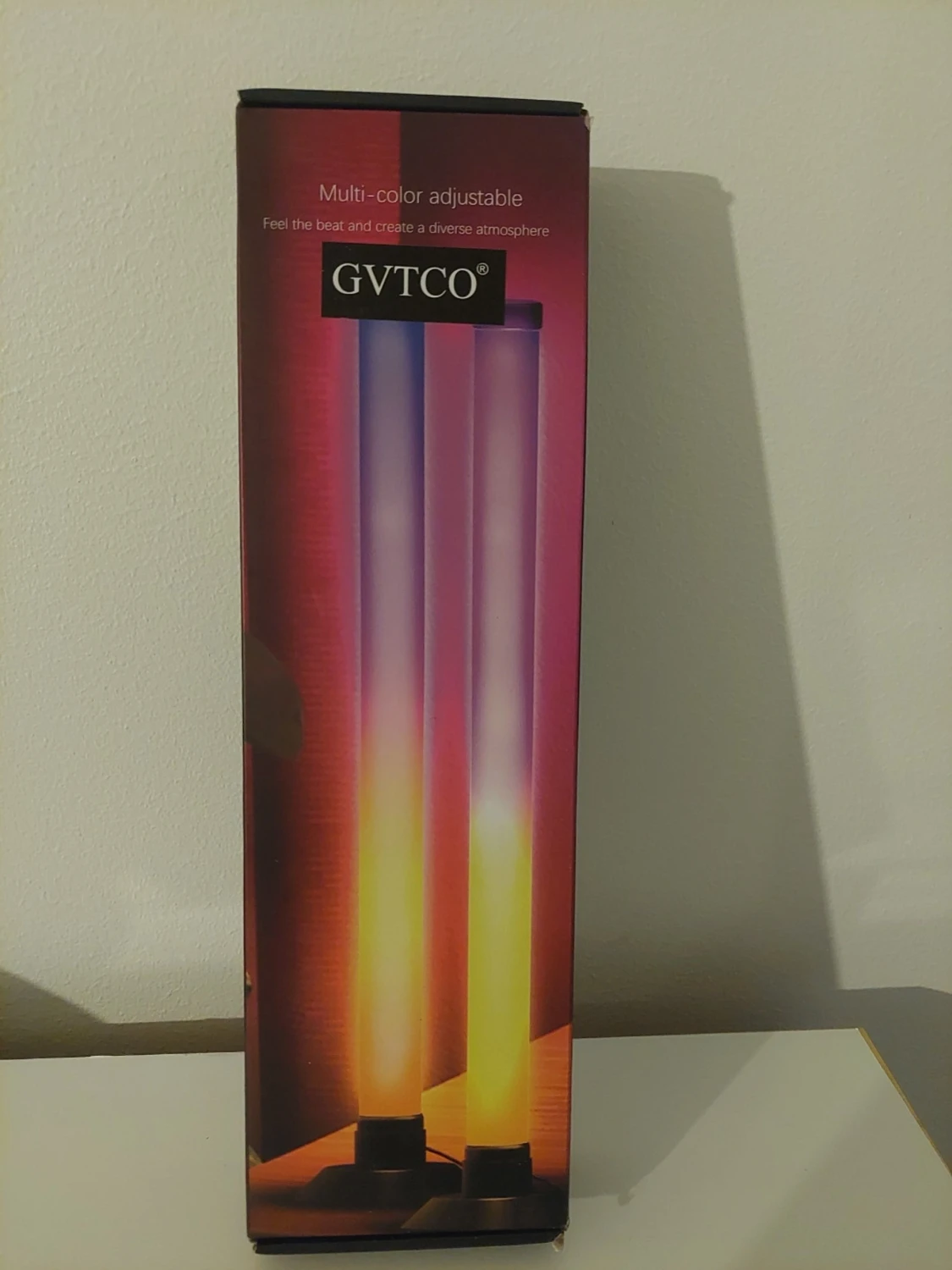 Två LED RGB-ljusrör med svart fot - 6