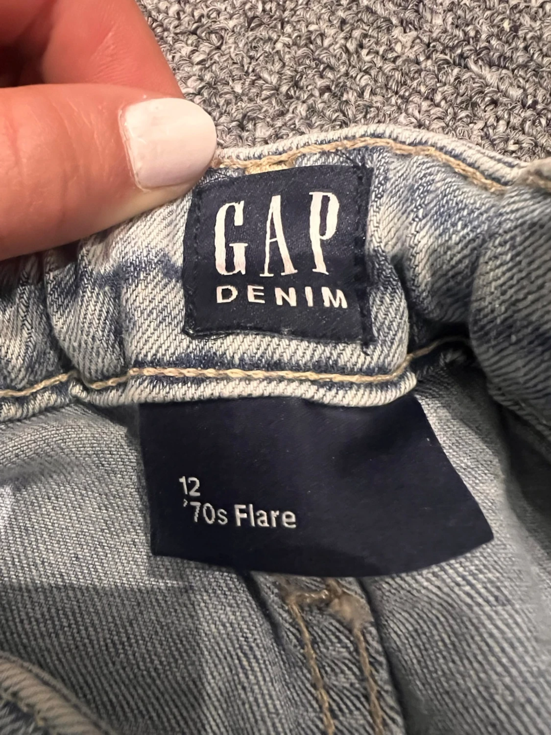 Ljusblå bootcut jeans från GAP - 3
