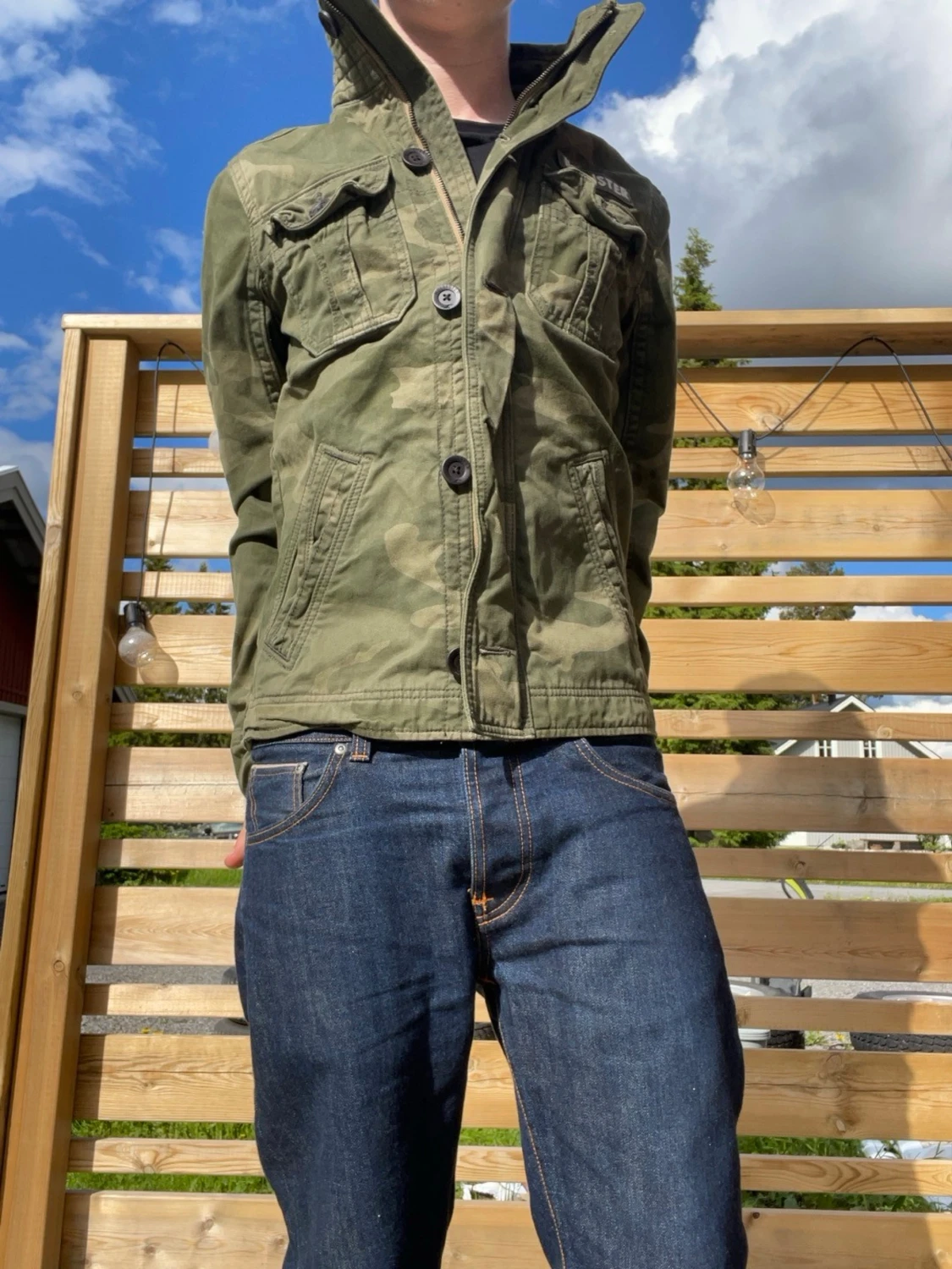 Grön hollister fieldjacket  - 2