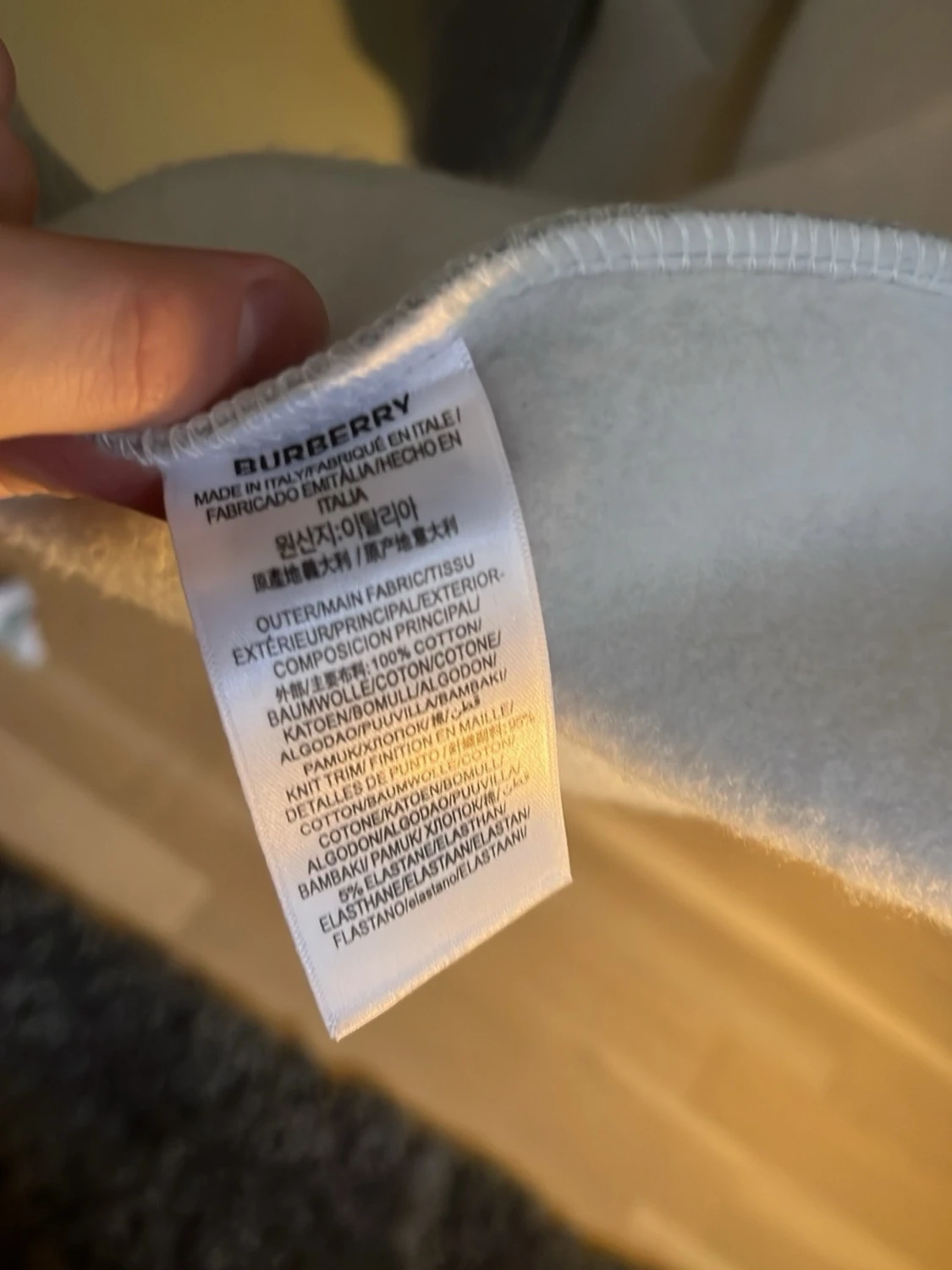 Grå zip-hoodie från Burberry - 6