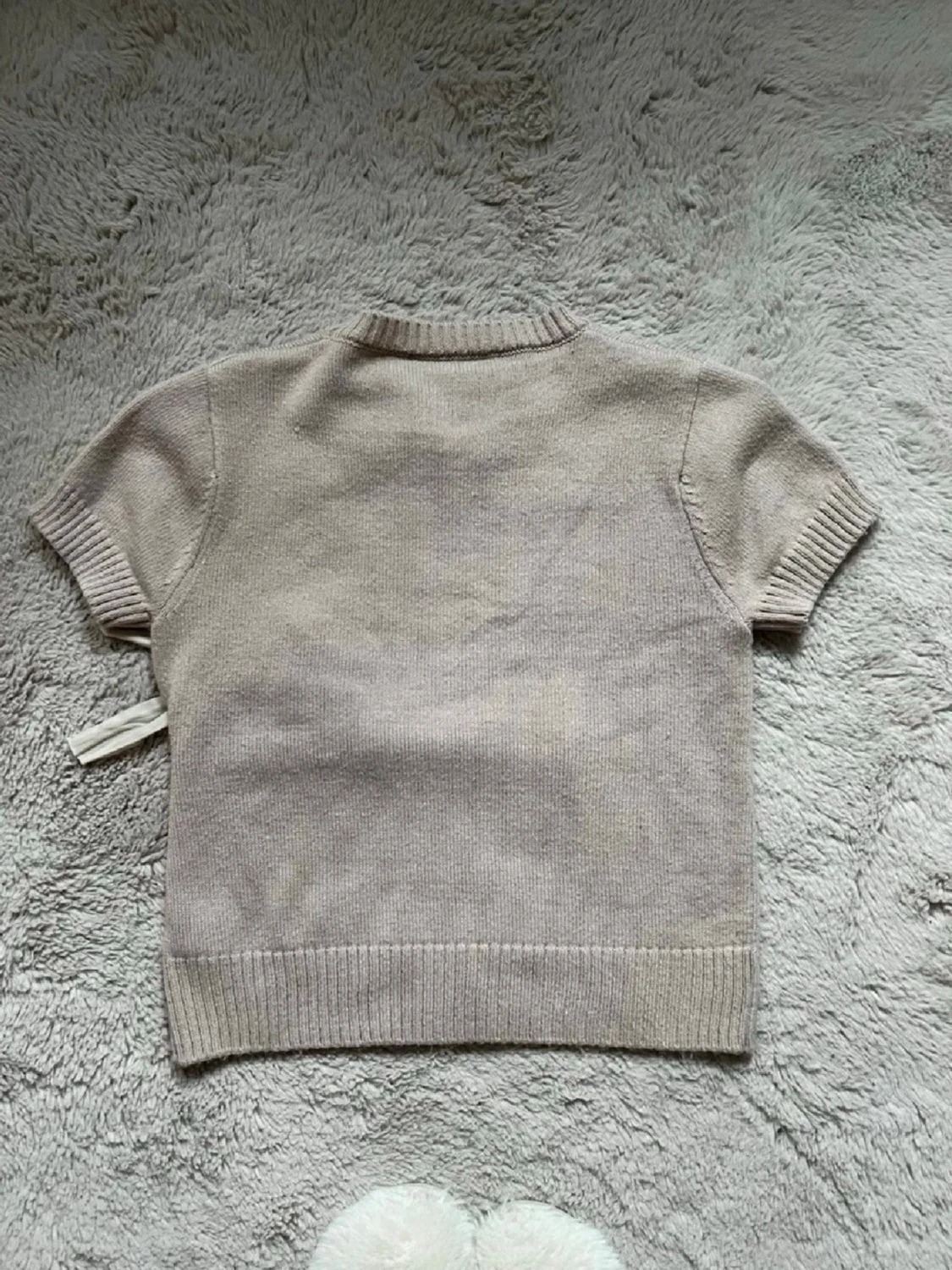 Beige stickad topp från Zara - 1