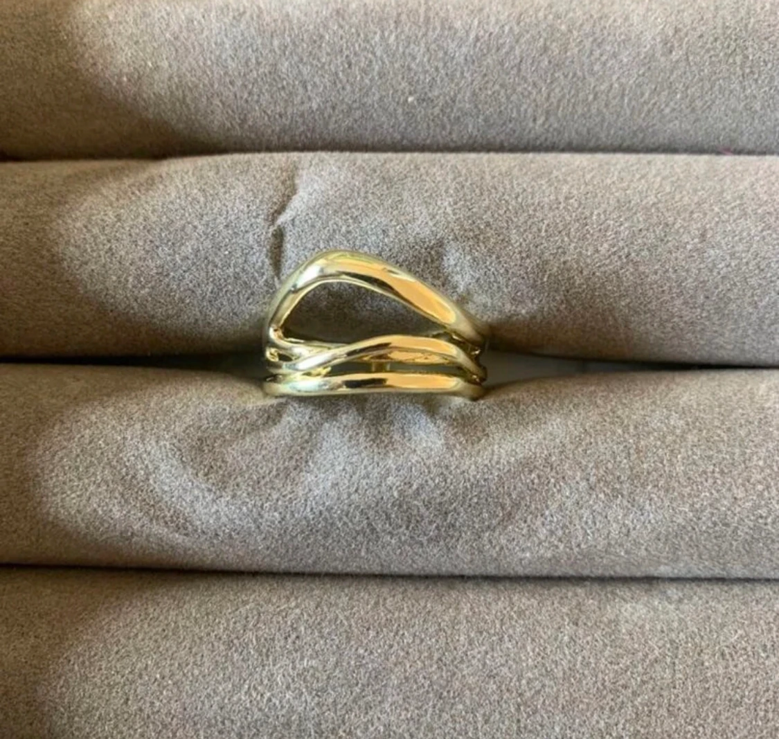 Guld pläterade ring 