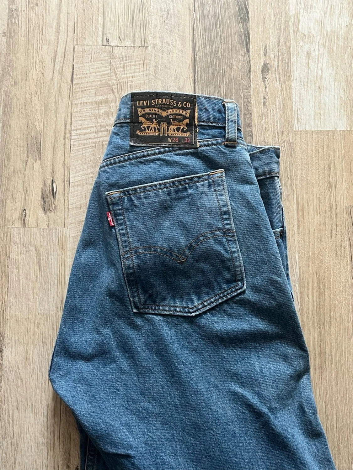 Levi's blå raka jeans - 2