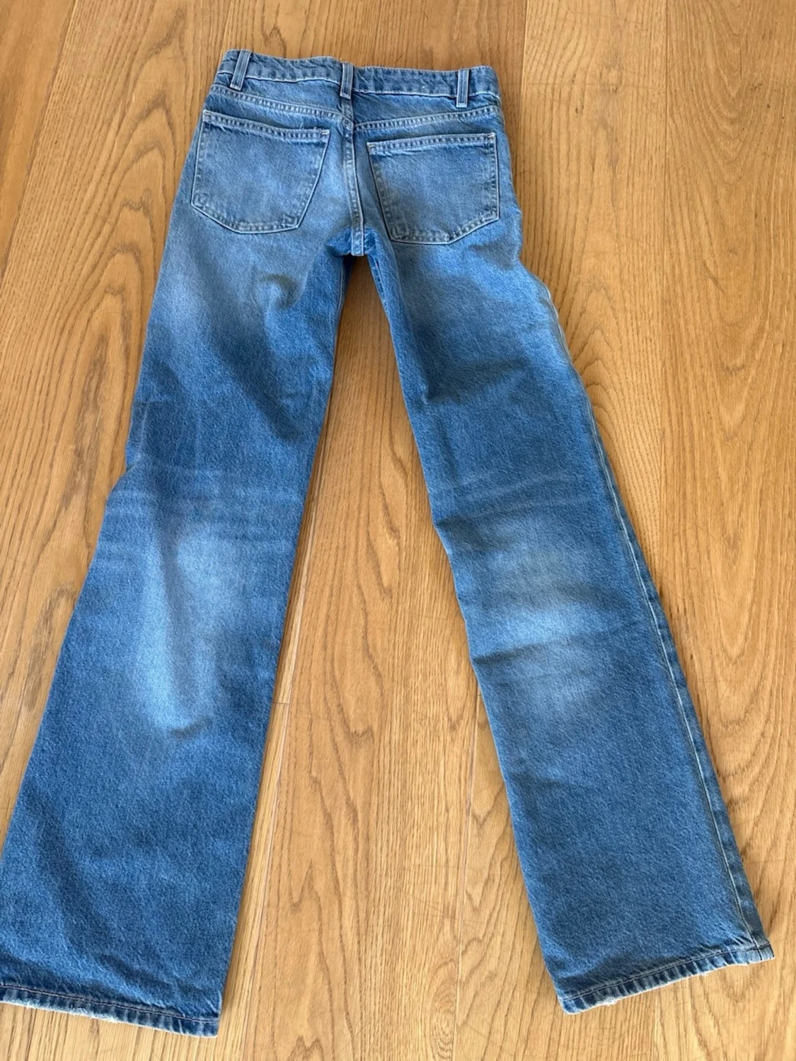 Blå raka jeans med vintagekänsla låg midja Zara - 4