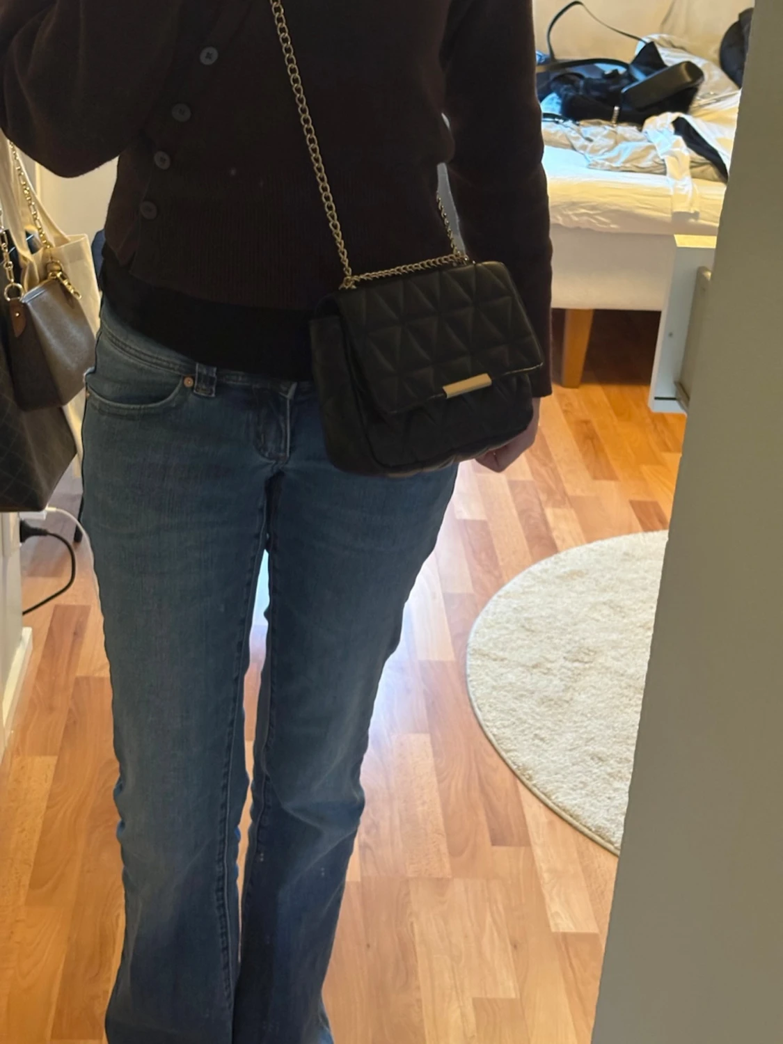 Liten svart väska från glitter - 2