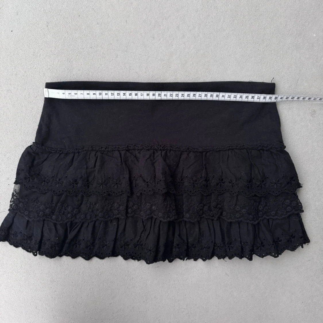 2000s fold over ultra low waist dollette skirt  - 5