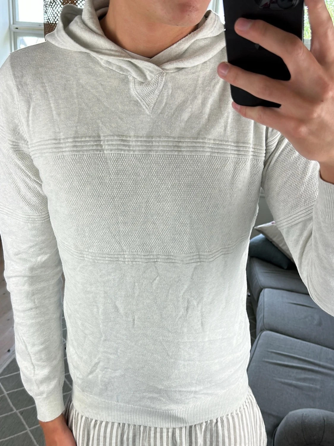 Hoodie Grå Unik  - 1