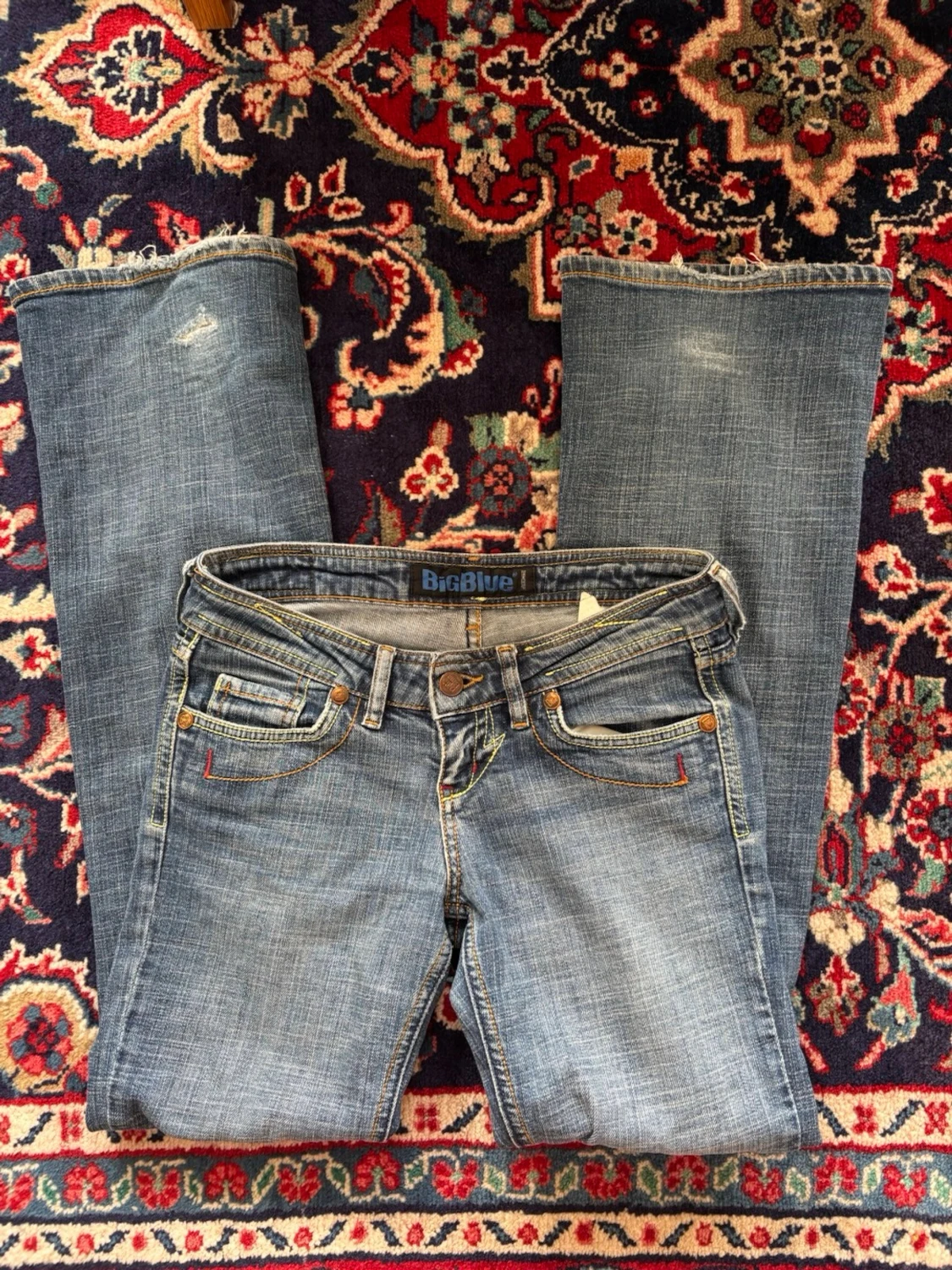 Super lågmidjade bootcut jeans - 1