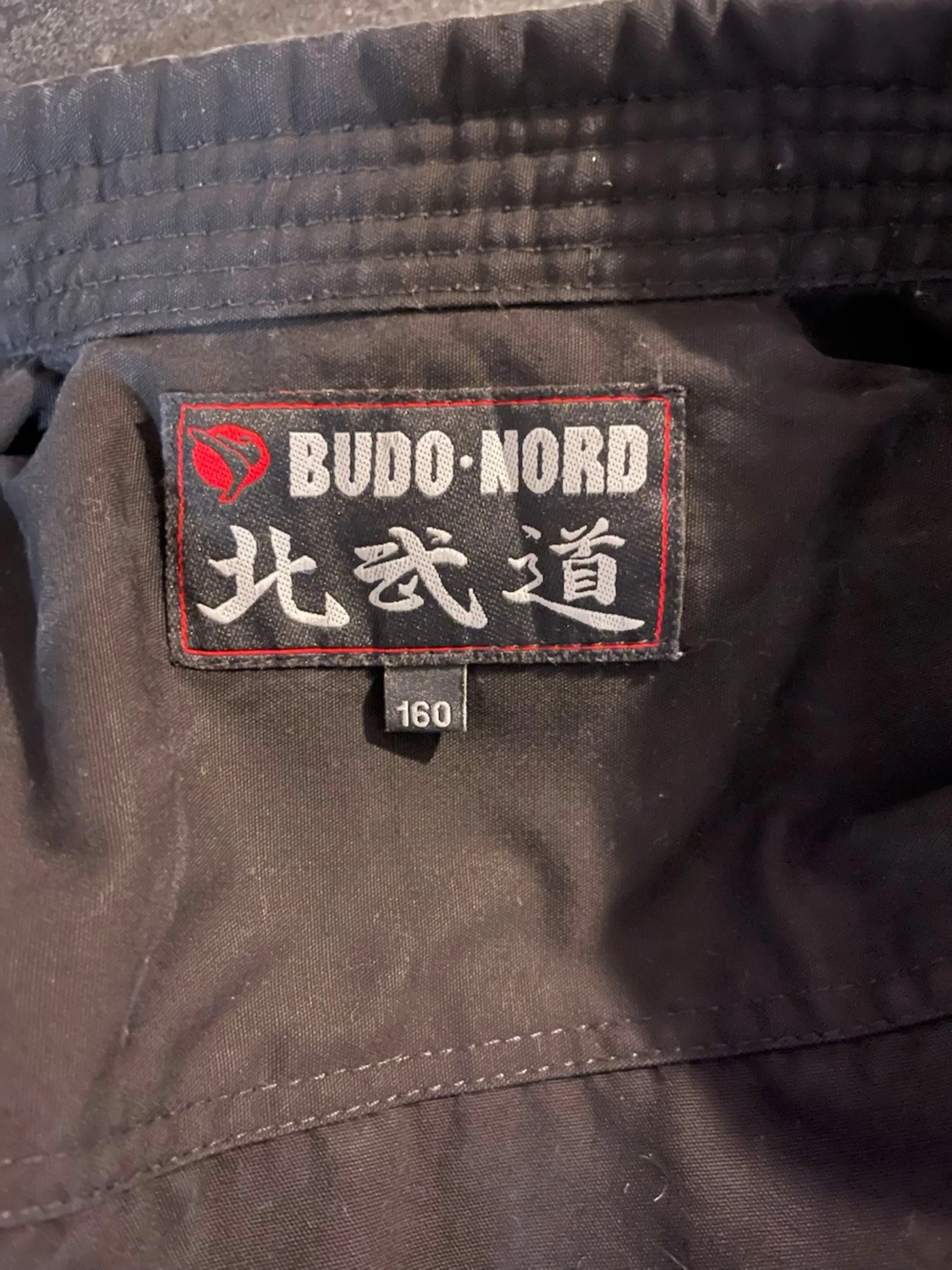 Svart kampsportsjacka Budo-Nord stl 160 cm - 3