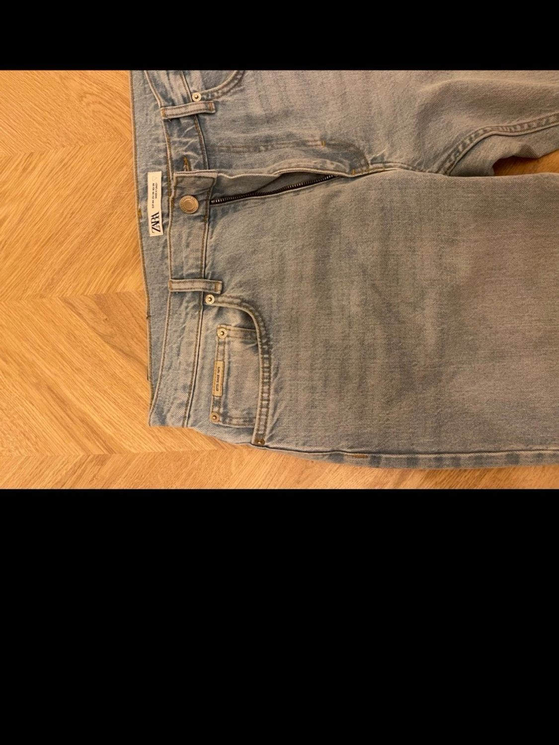 Ljusblå raka jeans från Zara 34/34 - 1