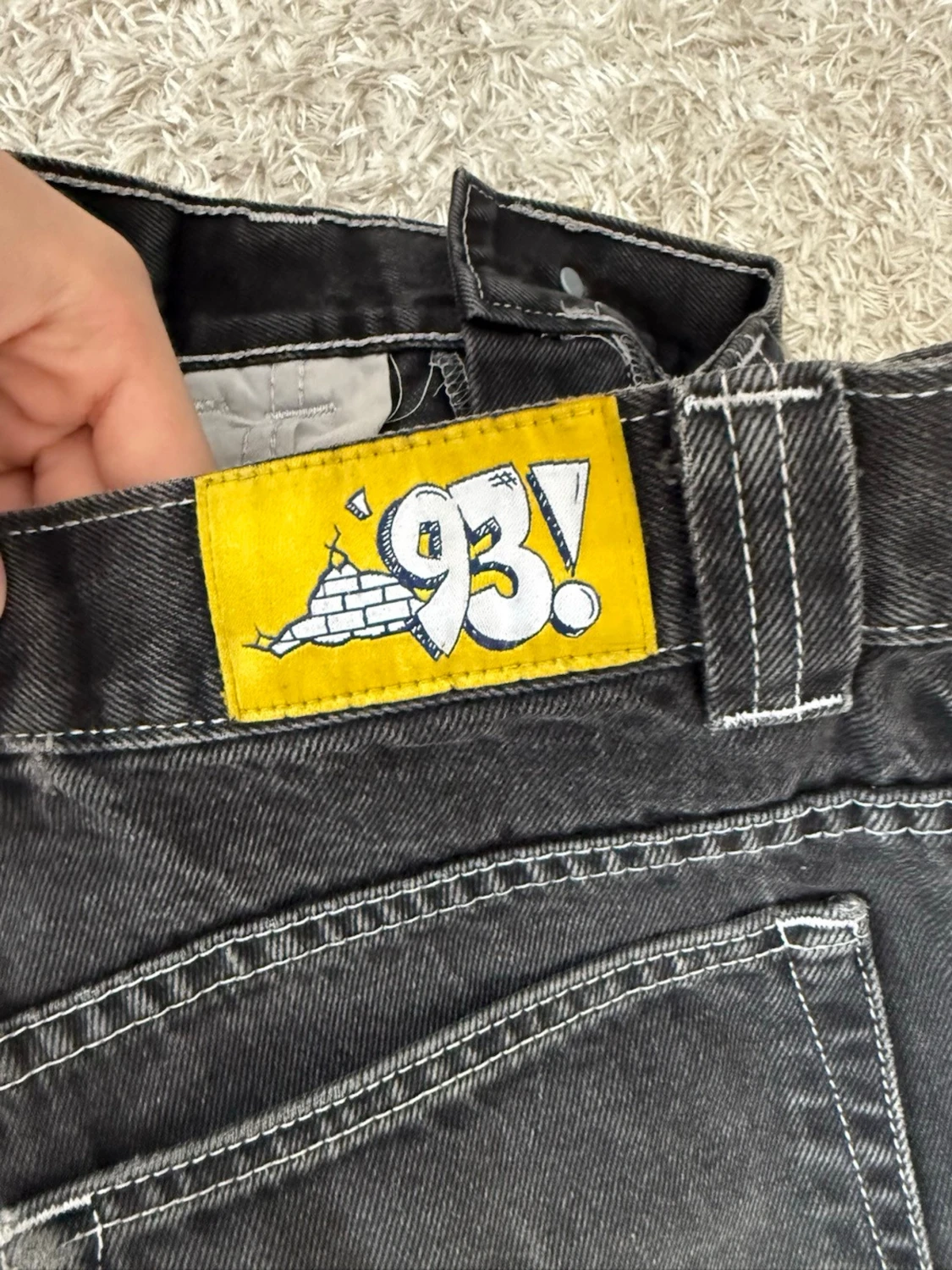 Svarta baggy jeans från 90 Degrees polar - 2