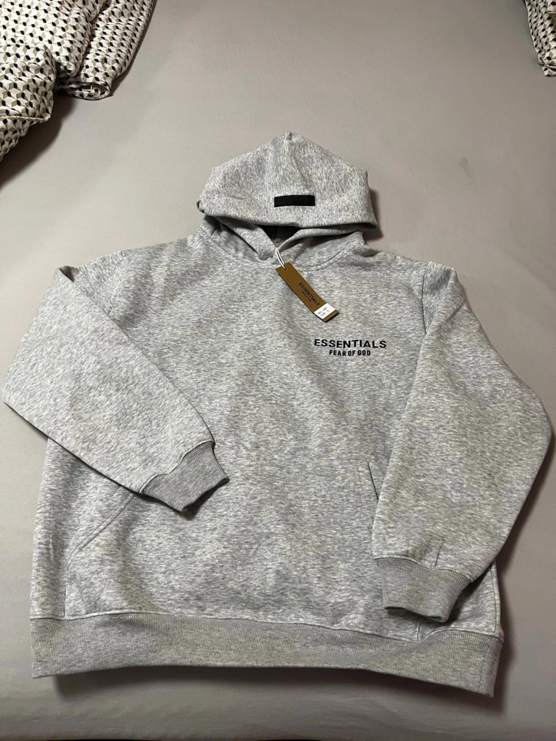 Grå hoodie Essentials Fear of God
