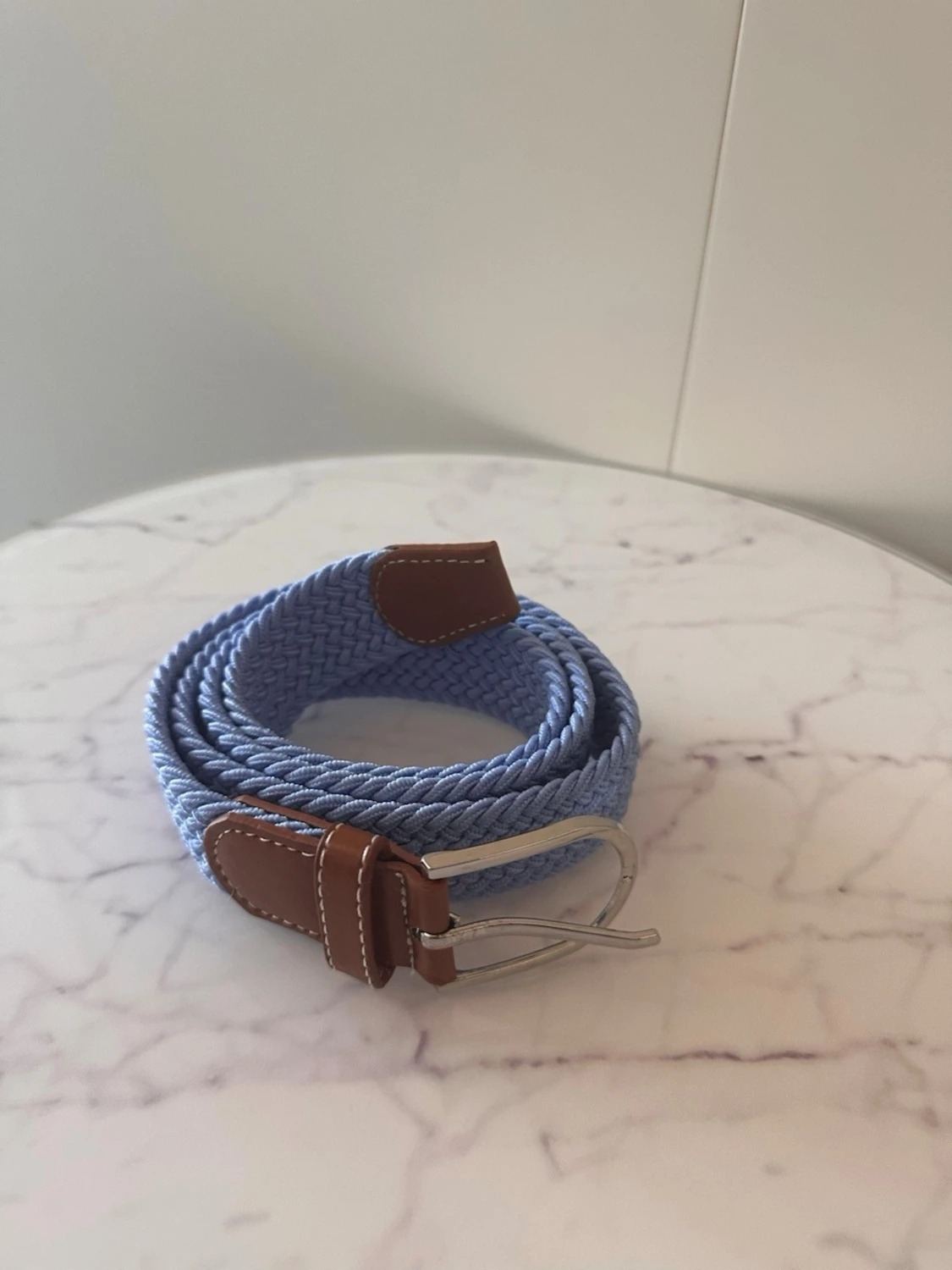 Blått flätat bälte - 1